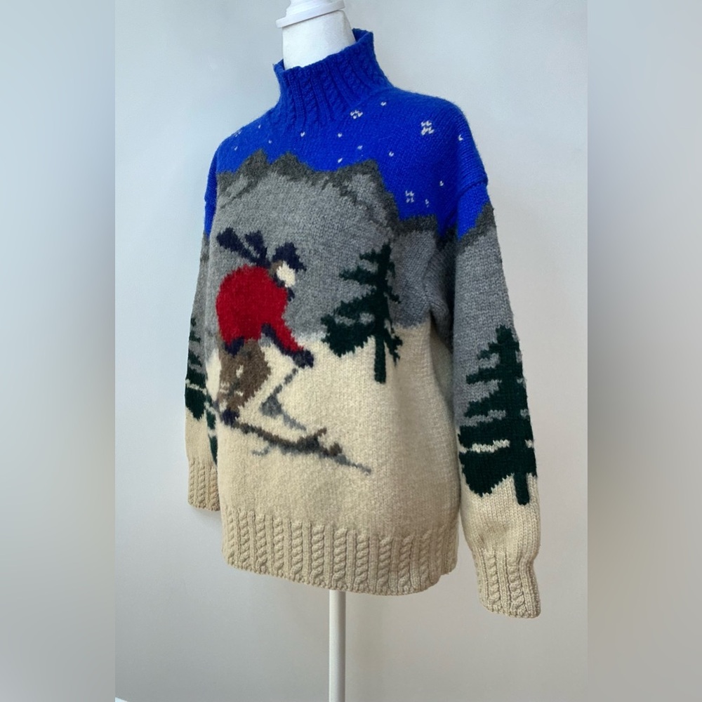 Vintage Lauren Ralph Lauren Hand Knit Wool Sweater - Picture 4 of 14